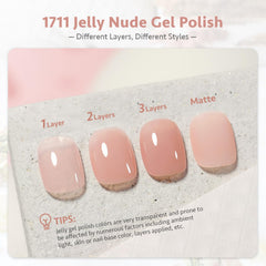 GAOY Jelly Nude: capas de color para construir desde translúcido hasta opaco.