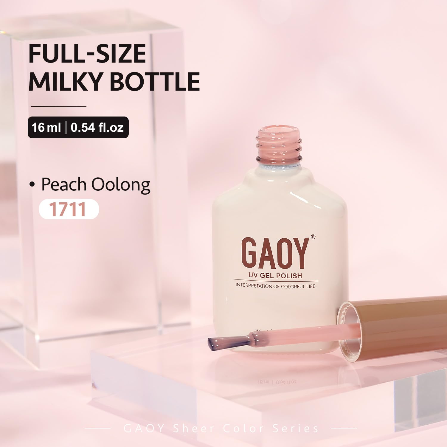 GAOY Jelly Nude: envase 16 ml grande y seguro, bajo olor.