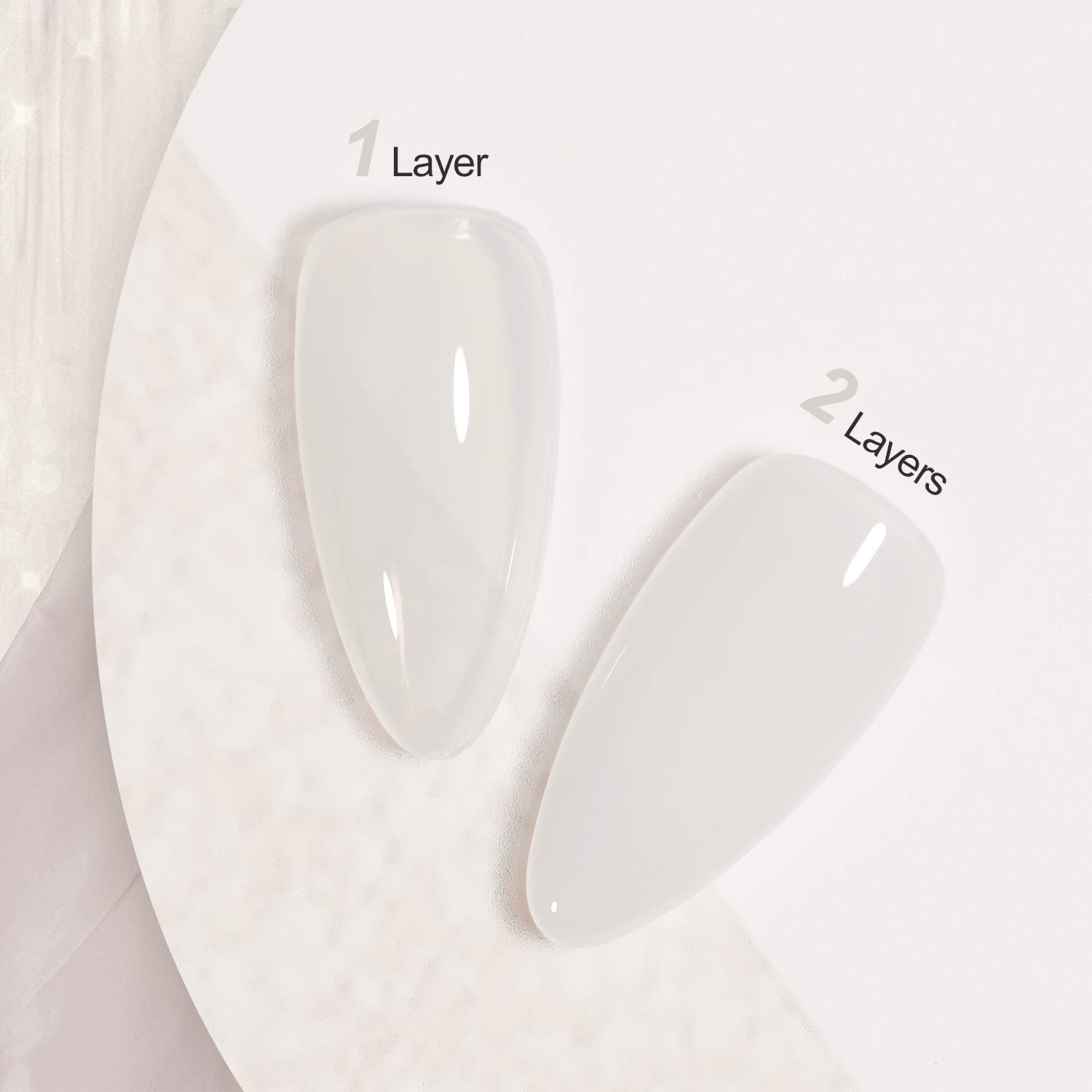 Aplicación de GAOY Jelly Nude Gel en uña para DIY de uñas