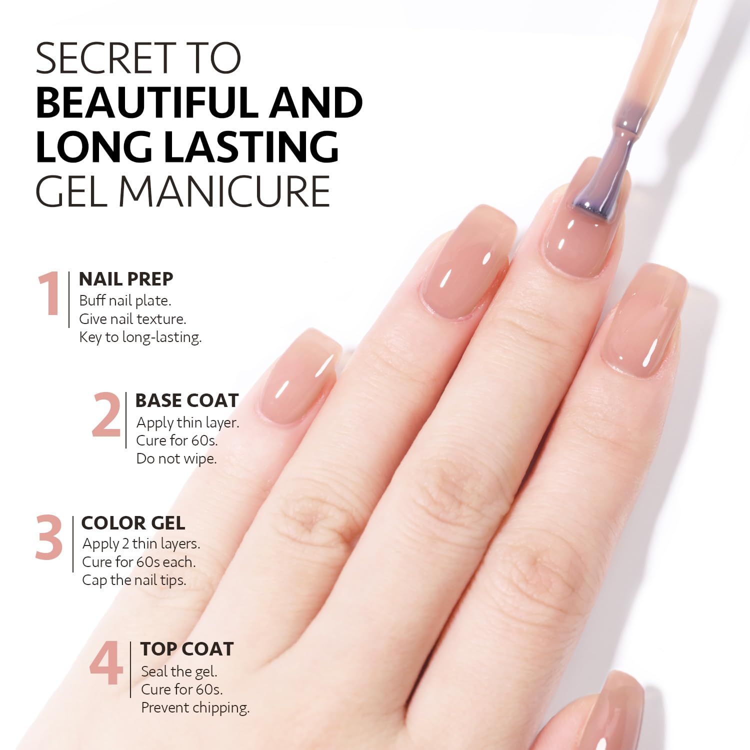 GAOY Jelly Nude Gel, empaque de 16 ml para sesiones creativas en casa