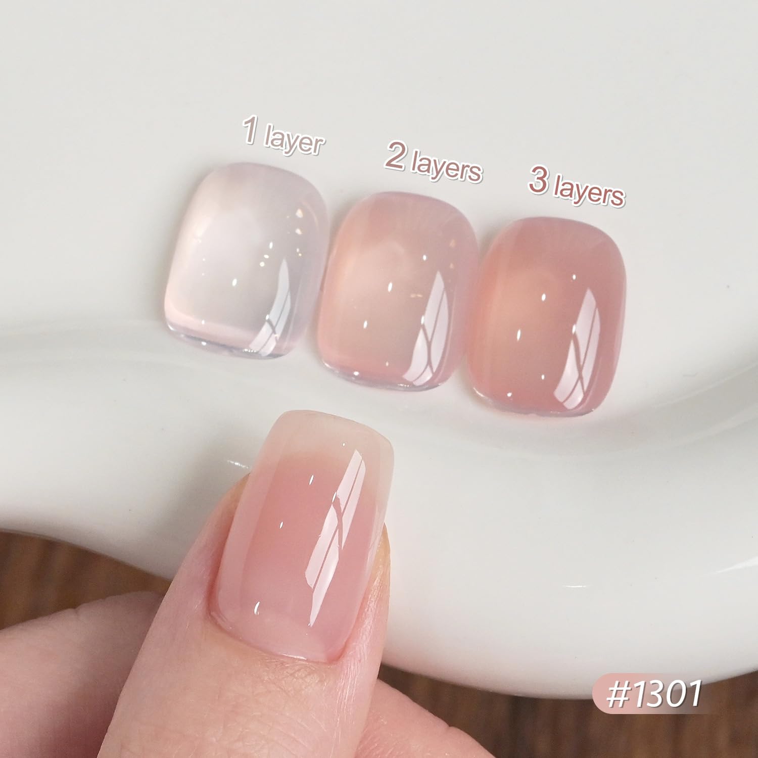 GAOY Jelly Nude Gel kit: 6 esmaltes gel para curado ultravioleta y acabados versátiles