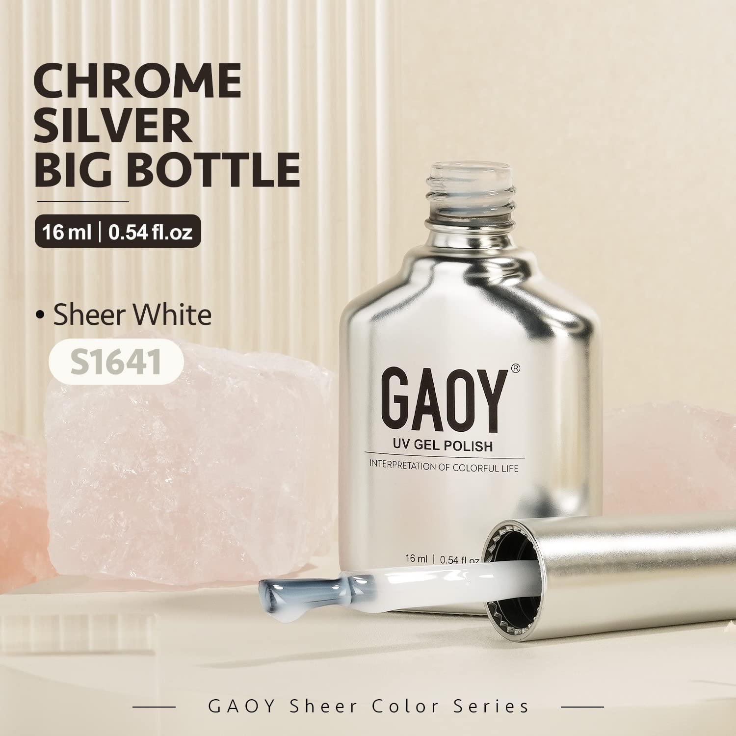 Remoción fácil con técnica soak-off de GAOY Jelly Nude Gel