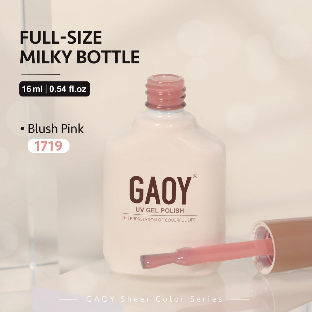 GAOY Jelly Nude Gel Nail Polish: libre de toxinas para una experiencia suave.