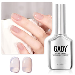 GAOY Jelly Nude Gel Uñas, botella de 16 ml para uso en casa.