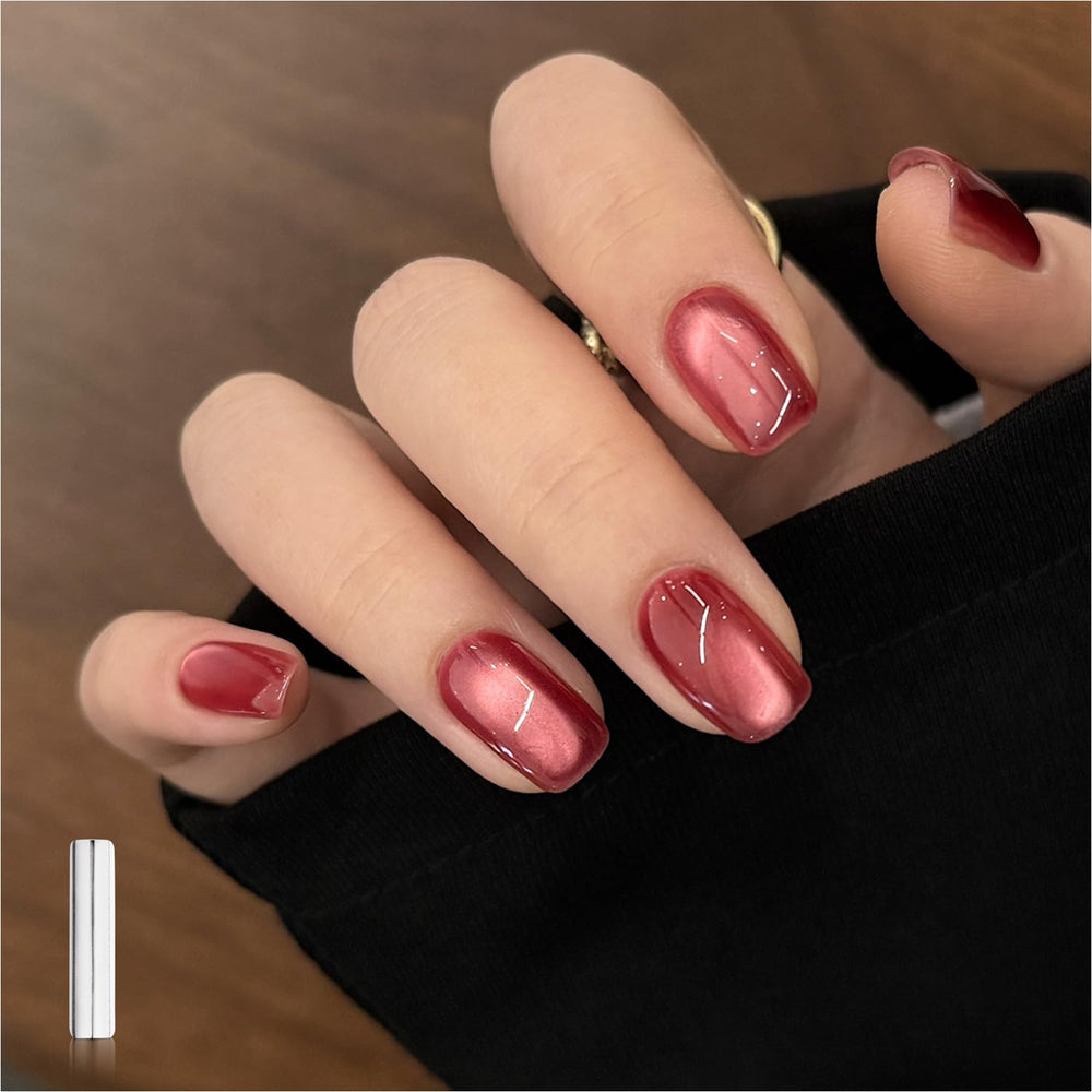 GAOY Gel de Uñas Ojo de Gato Rojo, botella de 16 ml lista para uso en casa