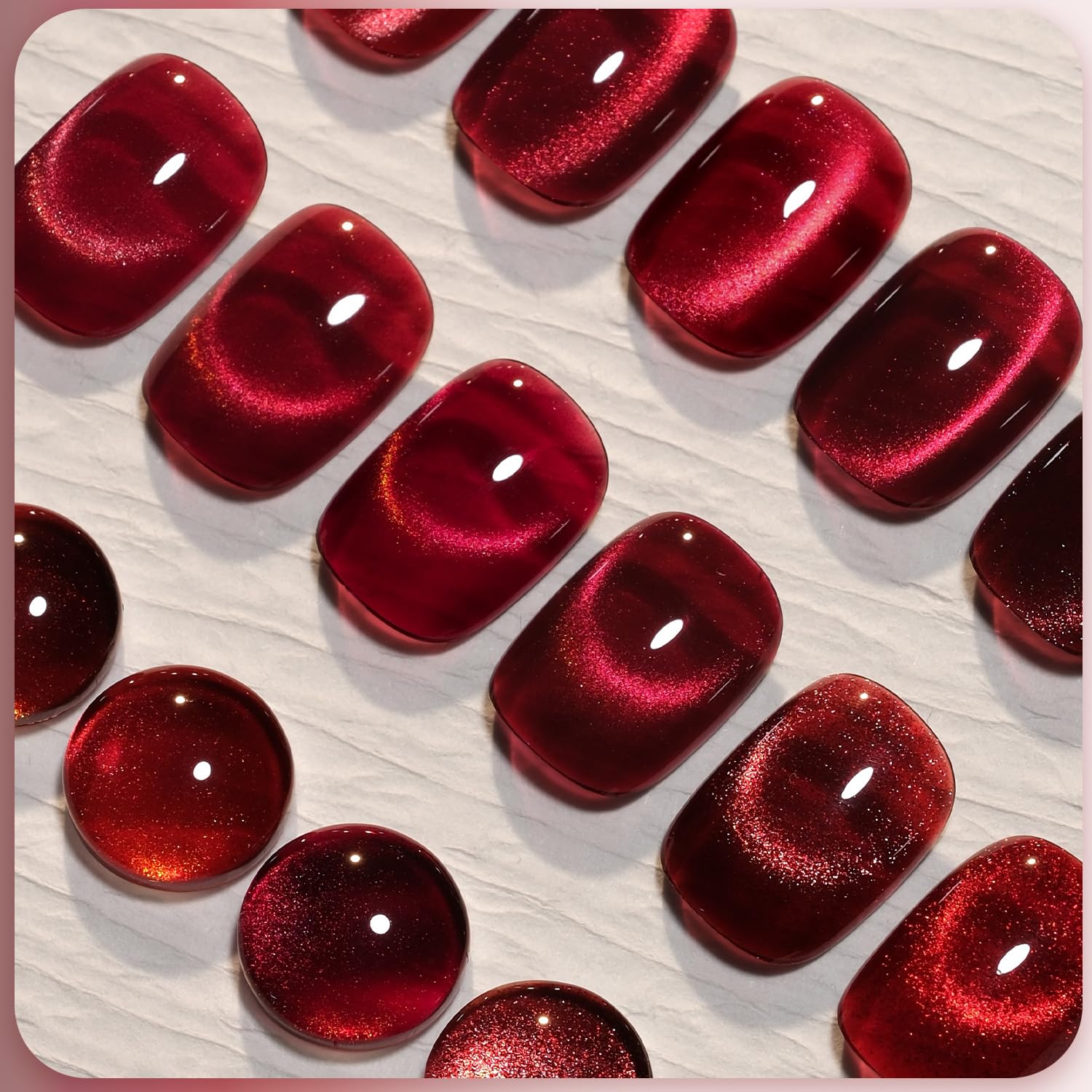 GAOY Jelly Rojo curado en 60 segundos con lámpara UV-LED