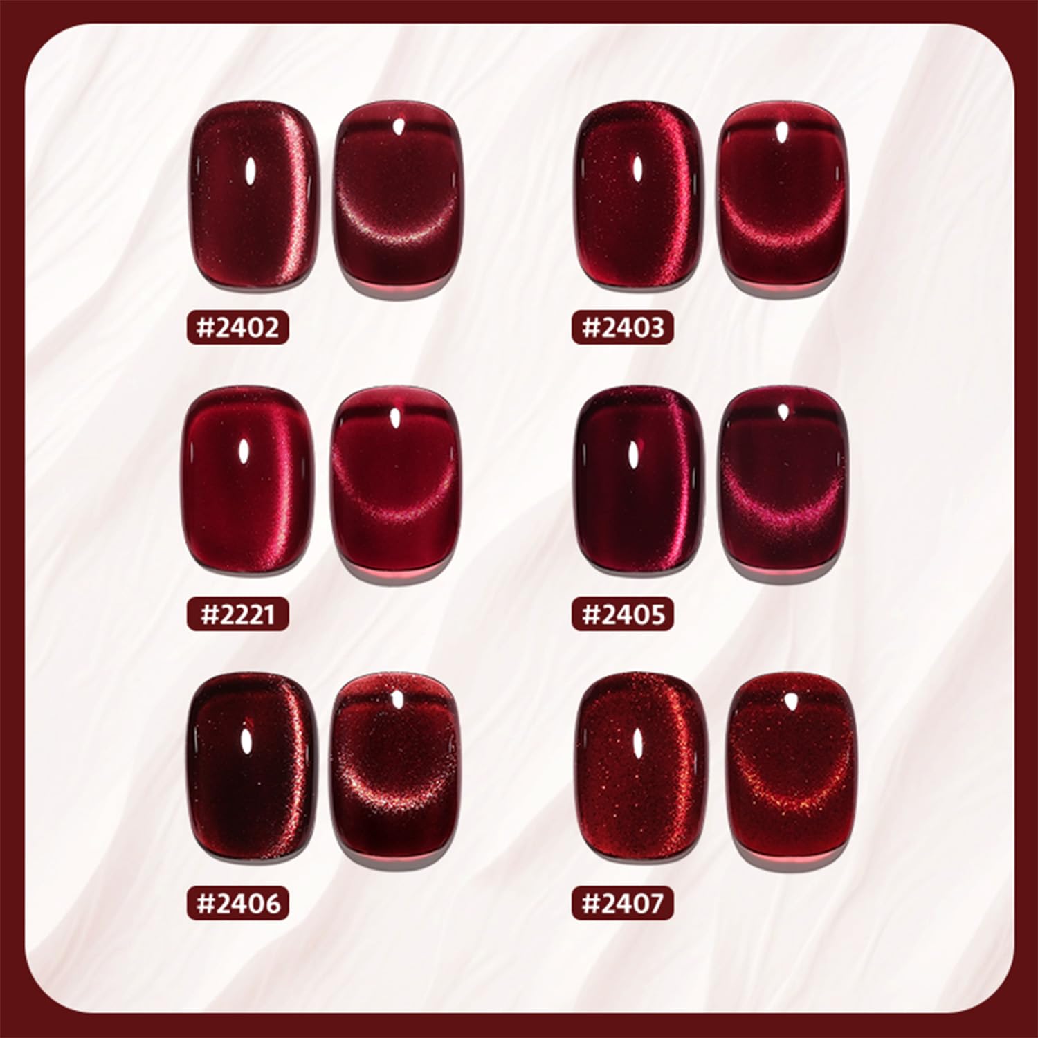 GAOY Jelly Rojo embalaje profesional para uñas en casa