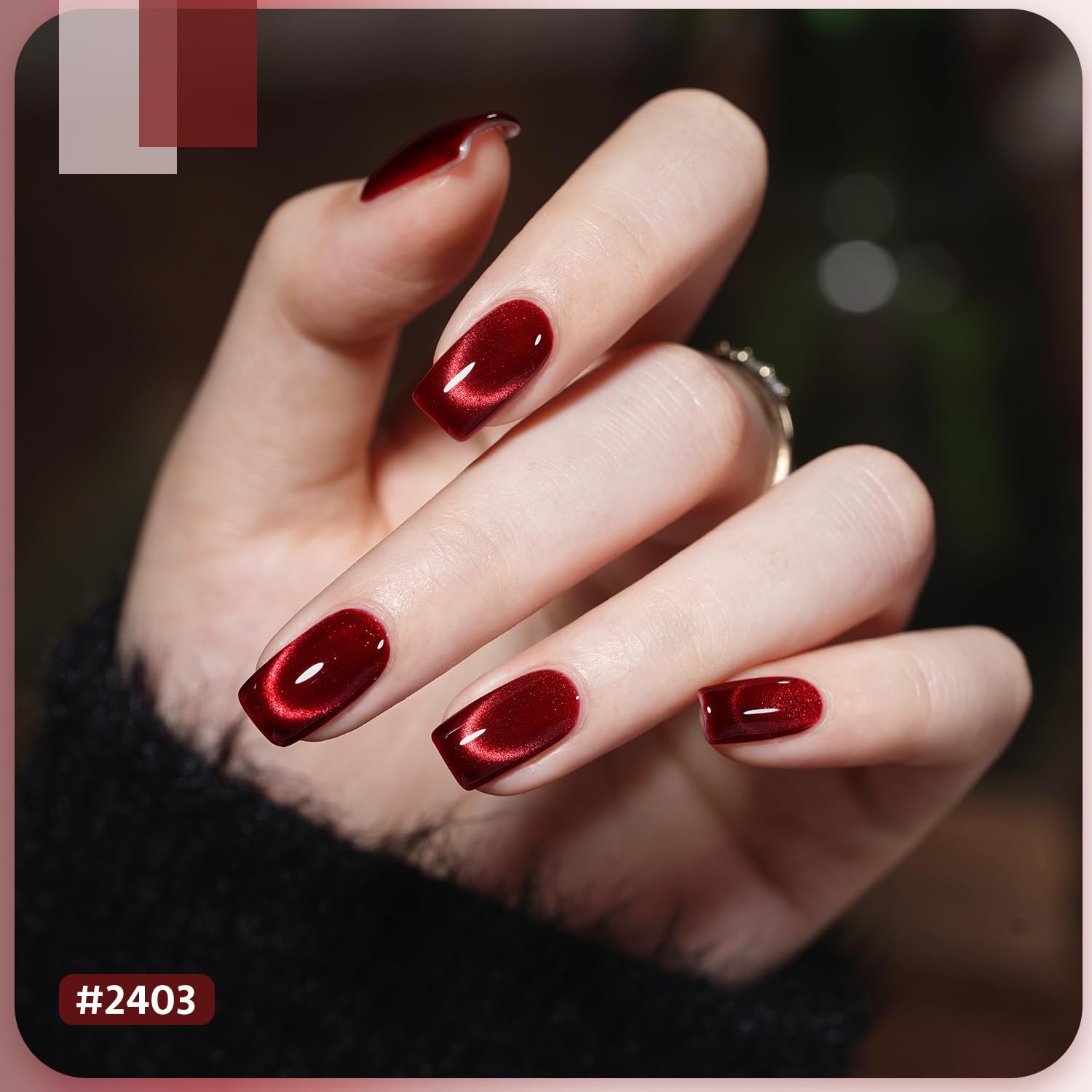 GAOY Jelly Rojo set de 6 colores gel para manicura duradera