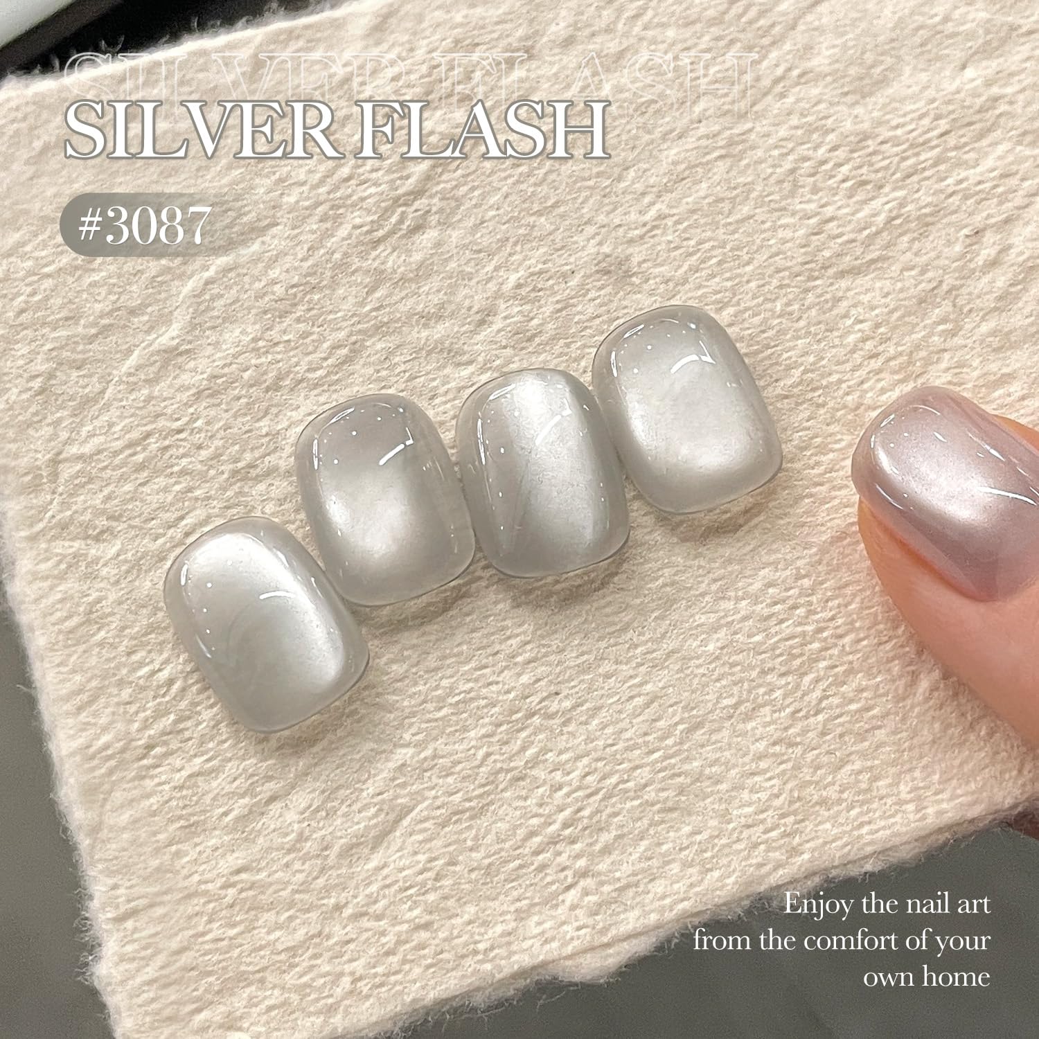 GAOY Jelly Silver Cat Eye, envase de 16 ml para uso en casa.