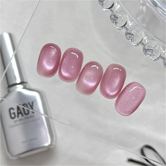 GAOY laca gel efecto ojo de gato rosa con brillo duradero