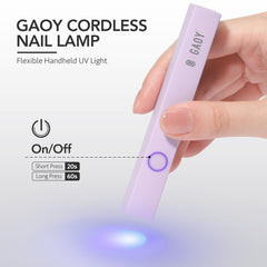 GAOY Lámpara de uñas compacta y portátil sin cables