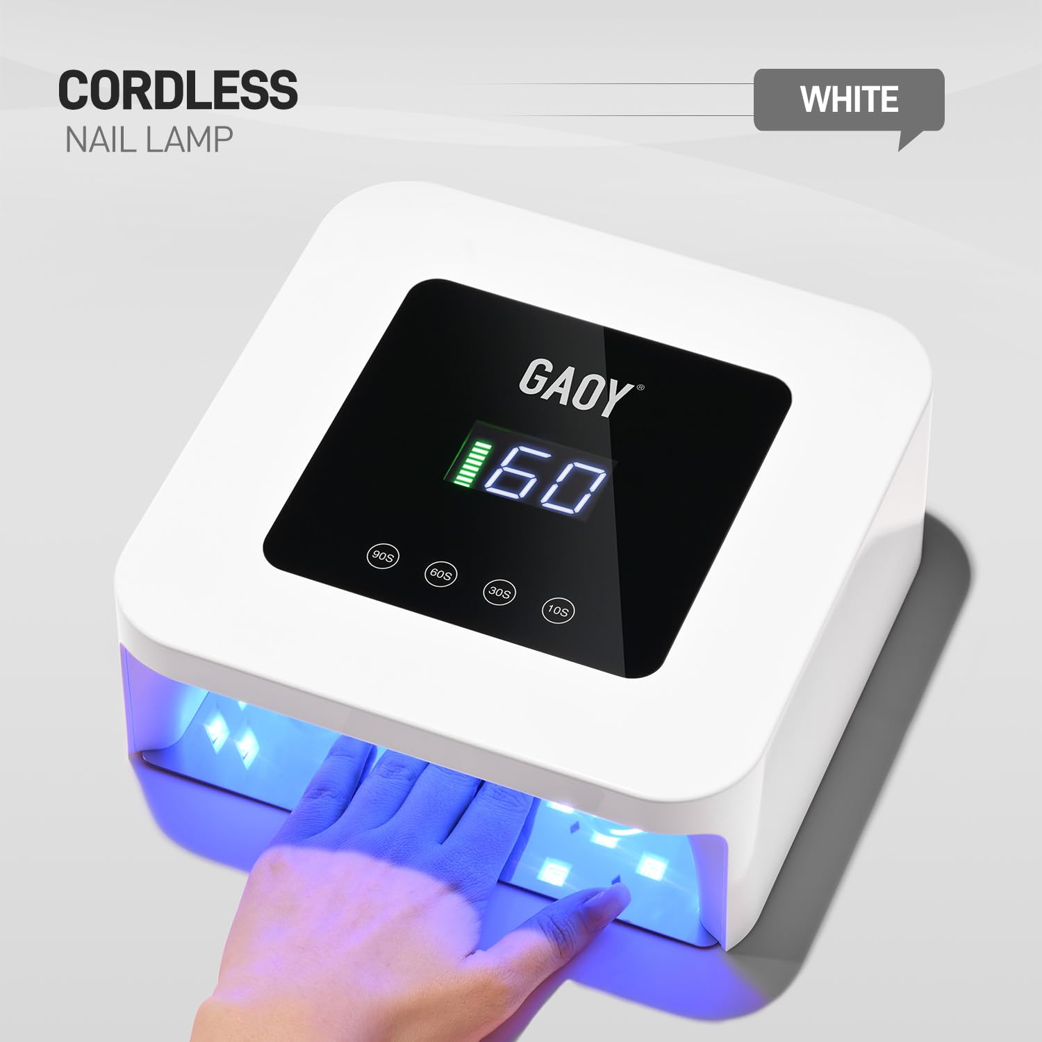 GAOY lampara UV para curado rapido de gel de uñas