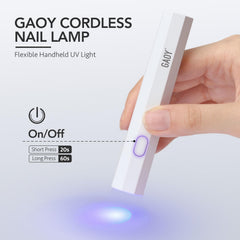 GAOY Lámpara UV compacta con diseño octagonal para manicuras en casa.