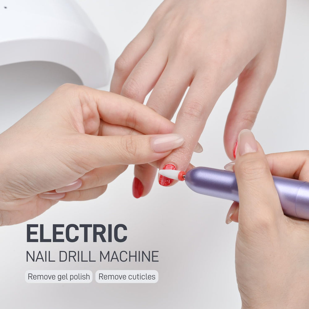 GAOY lima electrica para uñas gel, forma y alisado sin esfuerzo.