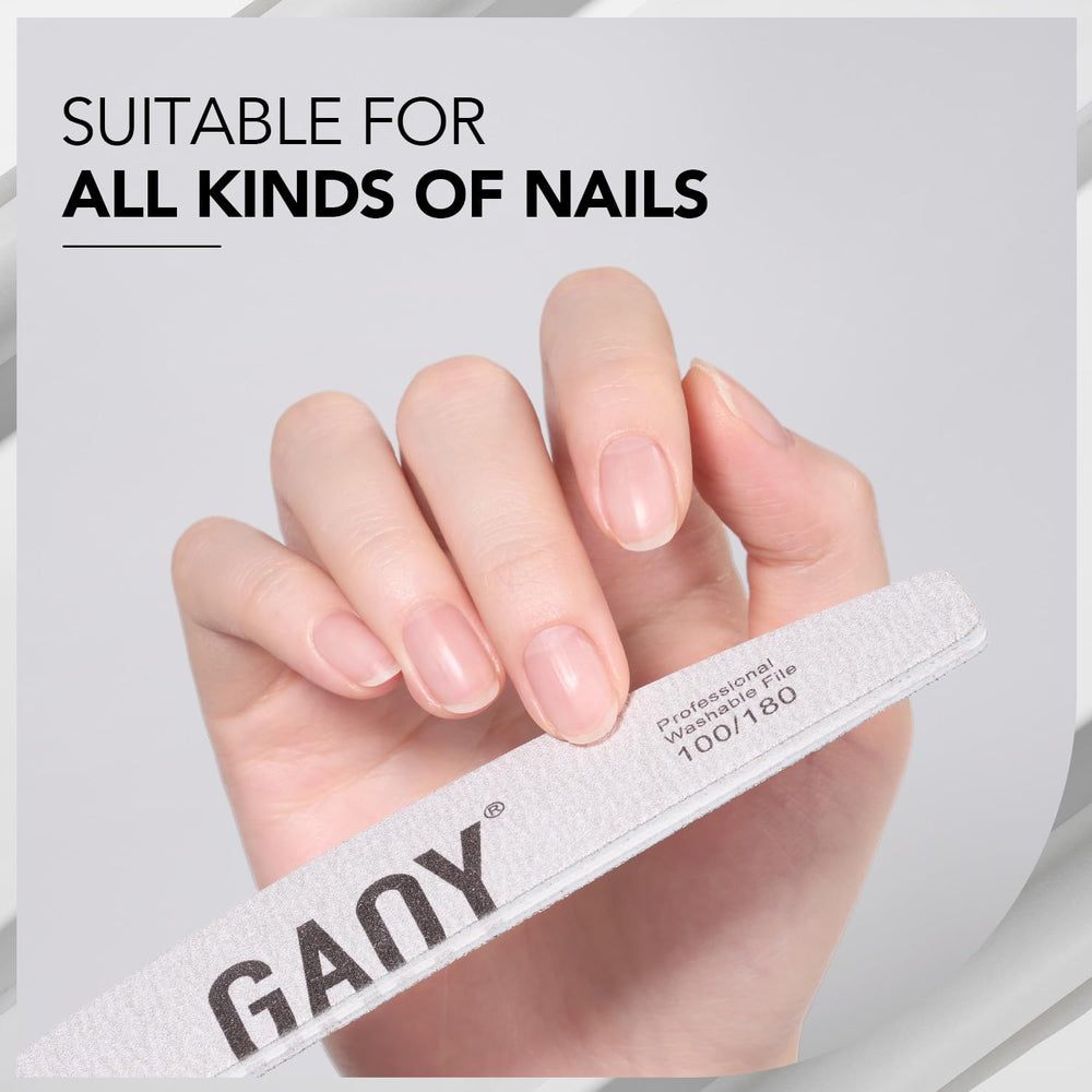 GAOY limas de 100-grano para remover gel con control y acabado suave.