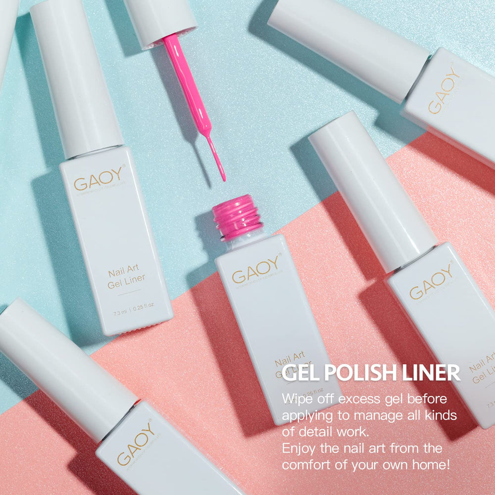 GAOY liner gel punta delgada: pincel fino para trazos precisos.