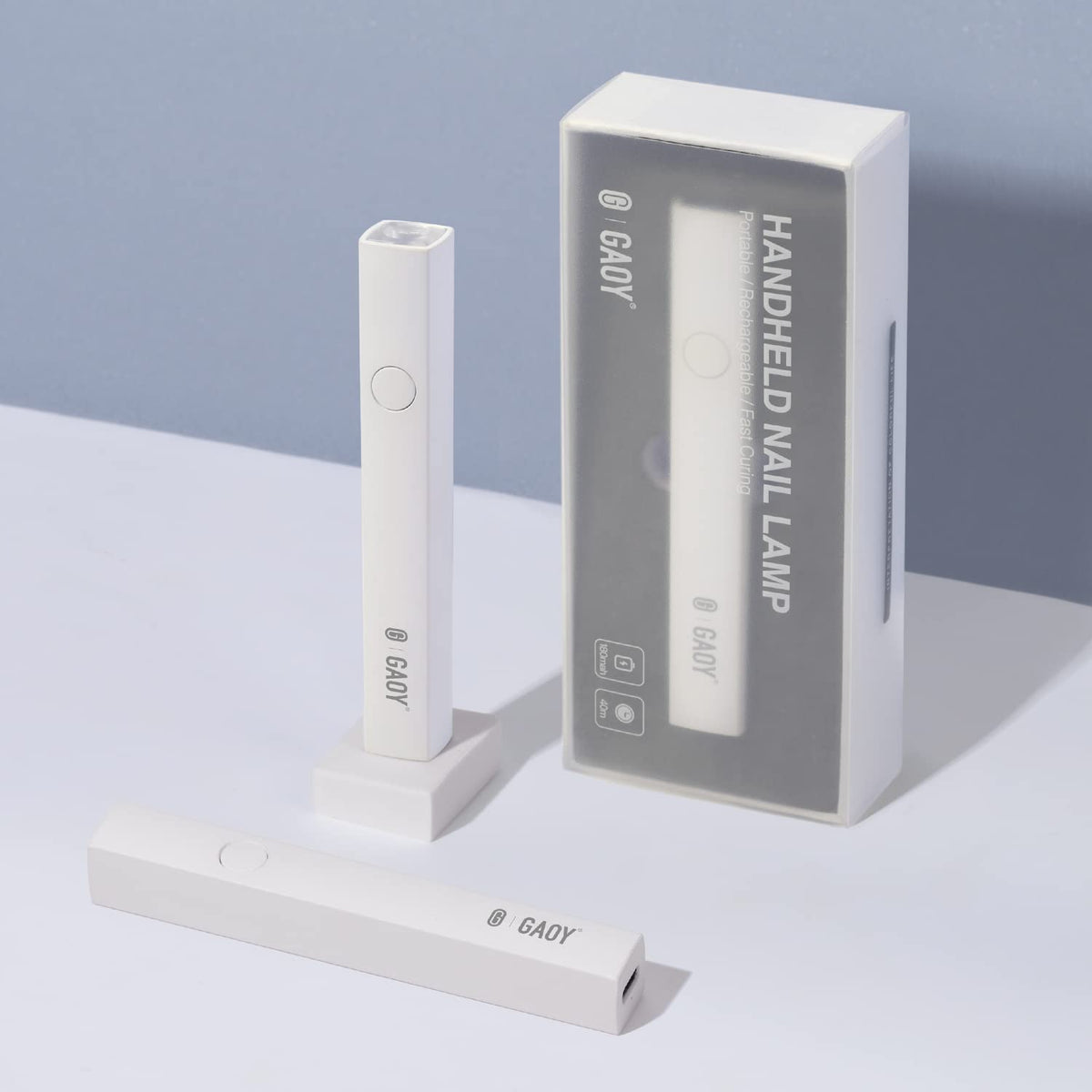 GAOY LUZ UV para uñas gel mini lampara, curado uniforme y rapido