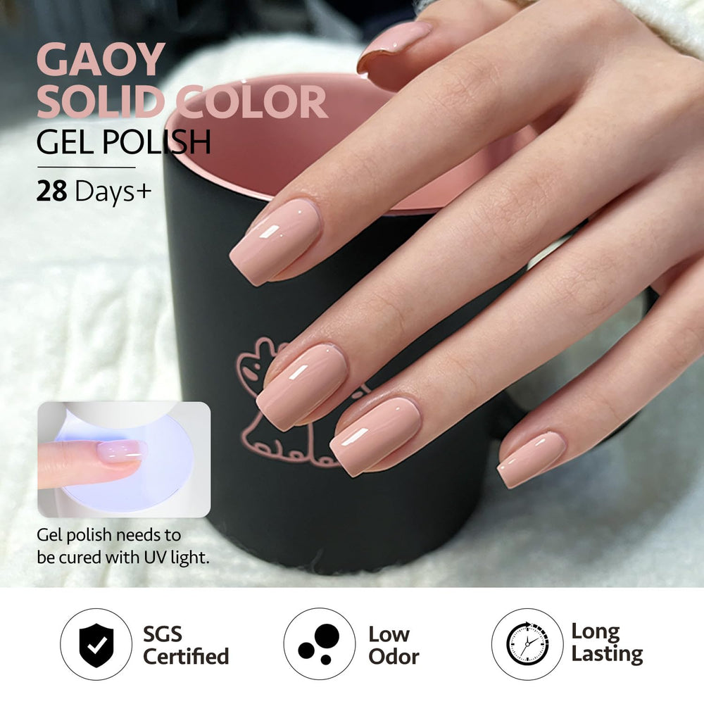 GAOY Macarons gel acabado mate para uñas con efecto aterciopelado