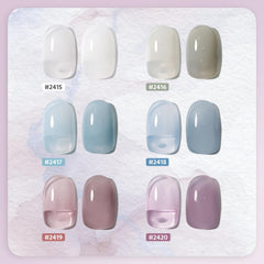GAOY Mizzle: esmalte gel azul gris para un look frío y moderno.