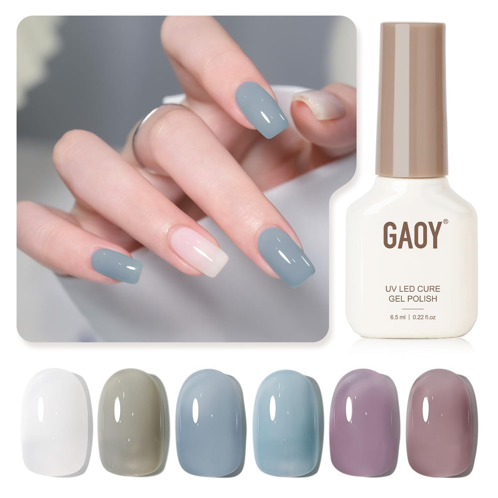 GAOY Mizzle: esmalte gel lechoso blanco para acabado suave y luminoso.
