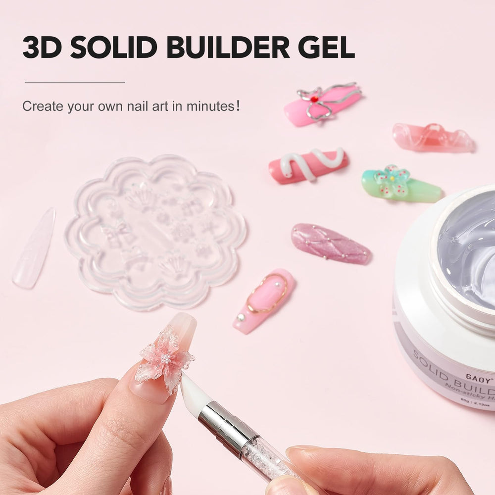 GAOY modelado 3D en uñas para esculturas precisas.