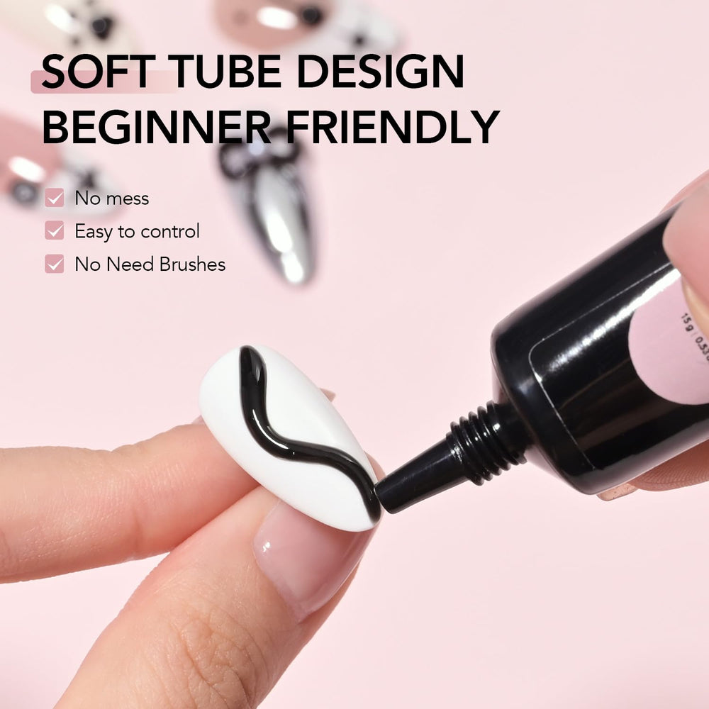 GAOY Gel de modelado 3D para uñas, ideal para pintar y definir detalles.