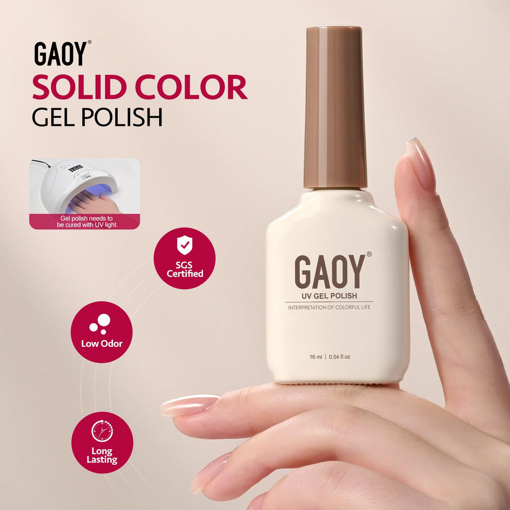 GAOY muestra de color para diseños de uñas creativos.