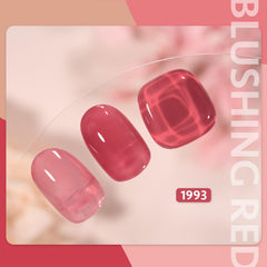 GAOY Muestras de gel rosa translucido con capas para control de intensidad.