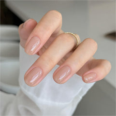GAOY Nude Jelly Gel, bote de 16 ml para manicura casera con tono translúcido.