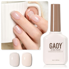 GAOY Nude Jelly Gel – esmalte traslúcido 16ml para uñas en casa.