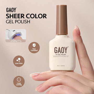 GAOY Nude Jelly Gel facilita una manicura casera con resultados naturales y duraderos.