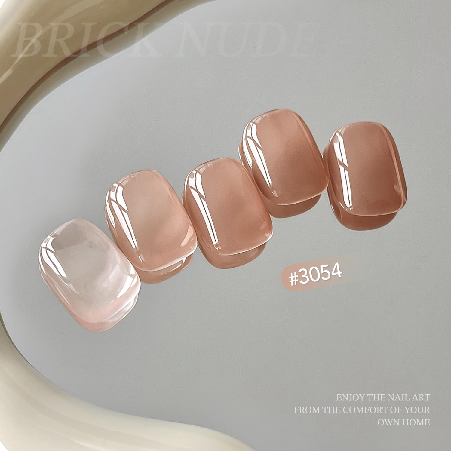 GAOY Nude Jelly Gel olor reducido para una manicura más cómoda.