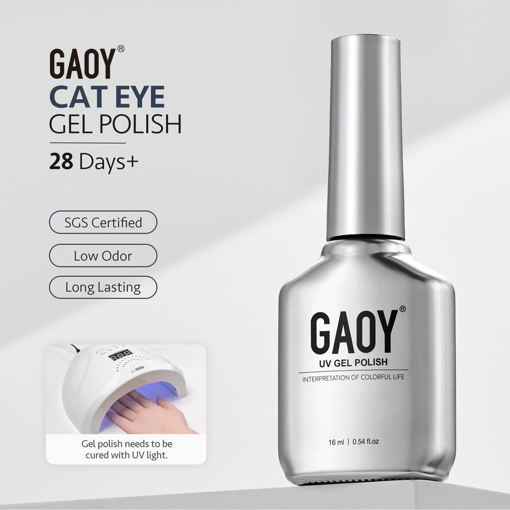 GAOY Pack incluye imán ojo-de-gato para manicura en casa