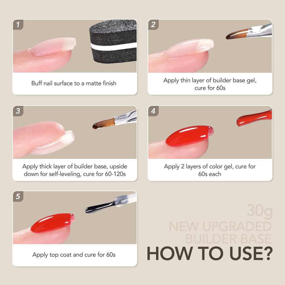 GAOY 30g packaging shows complete gel manicure set