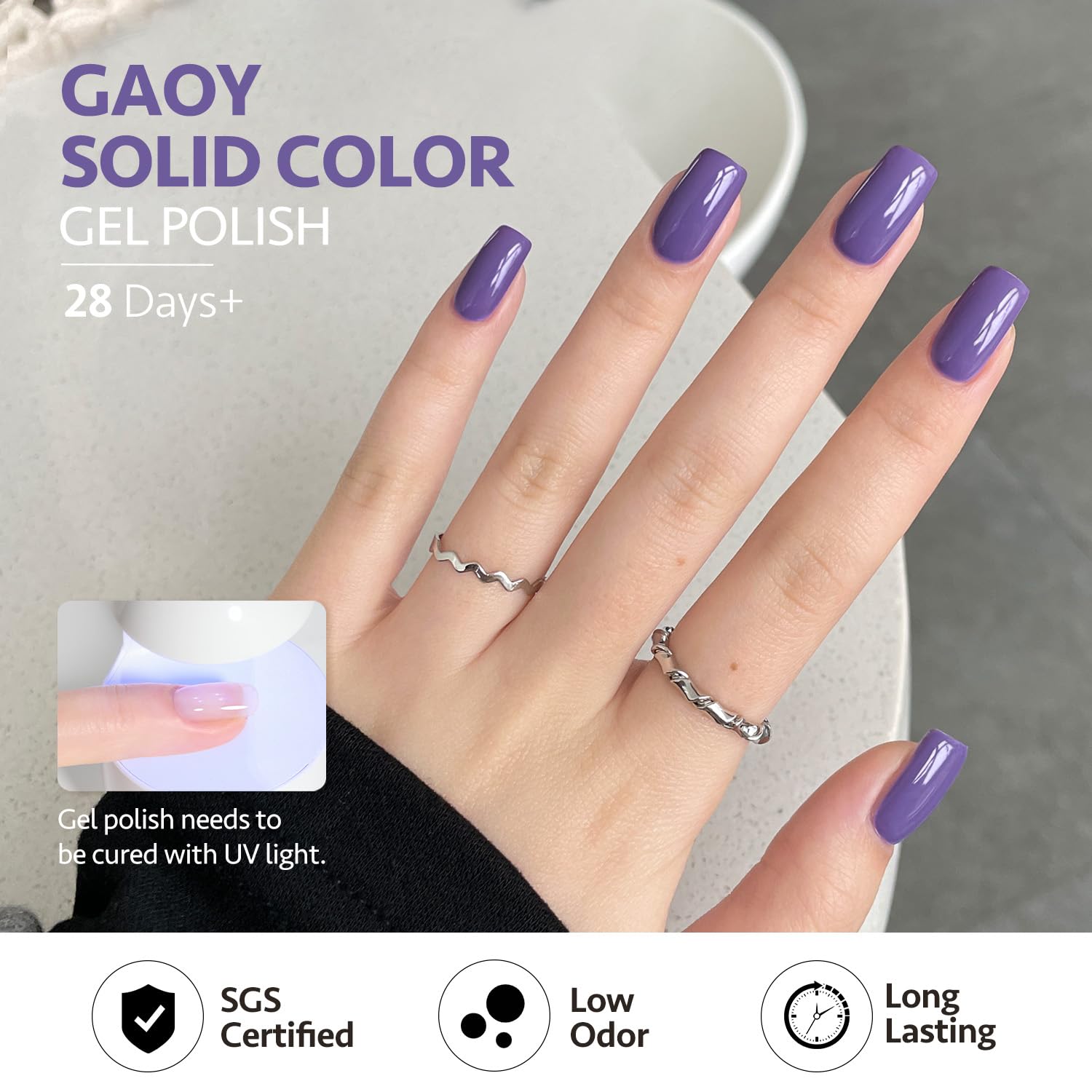 GAOY empaque con 6 colores, lista para crear diseños variados.