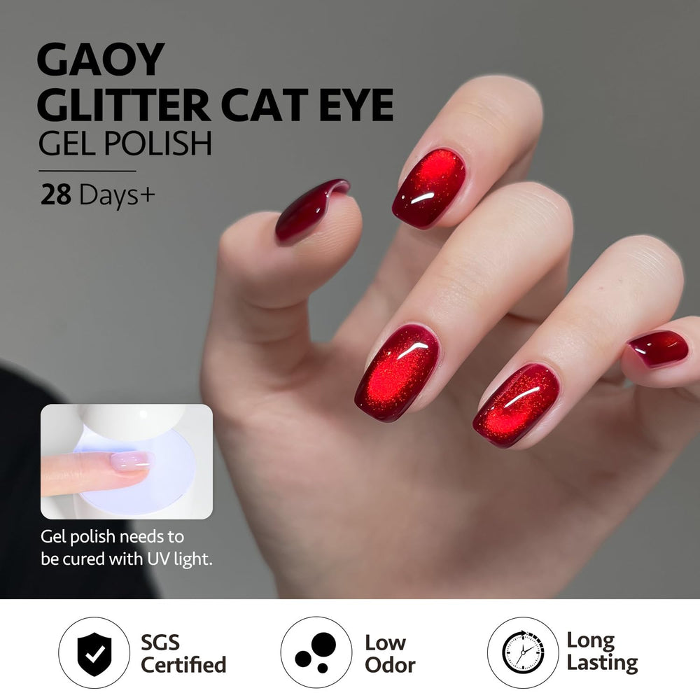 GAOY paquete con imán ojo de gato para arte de uñas en casa.