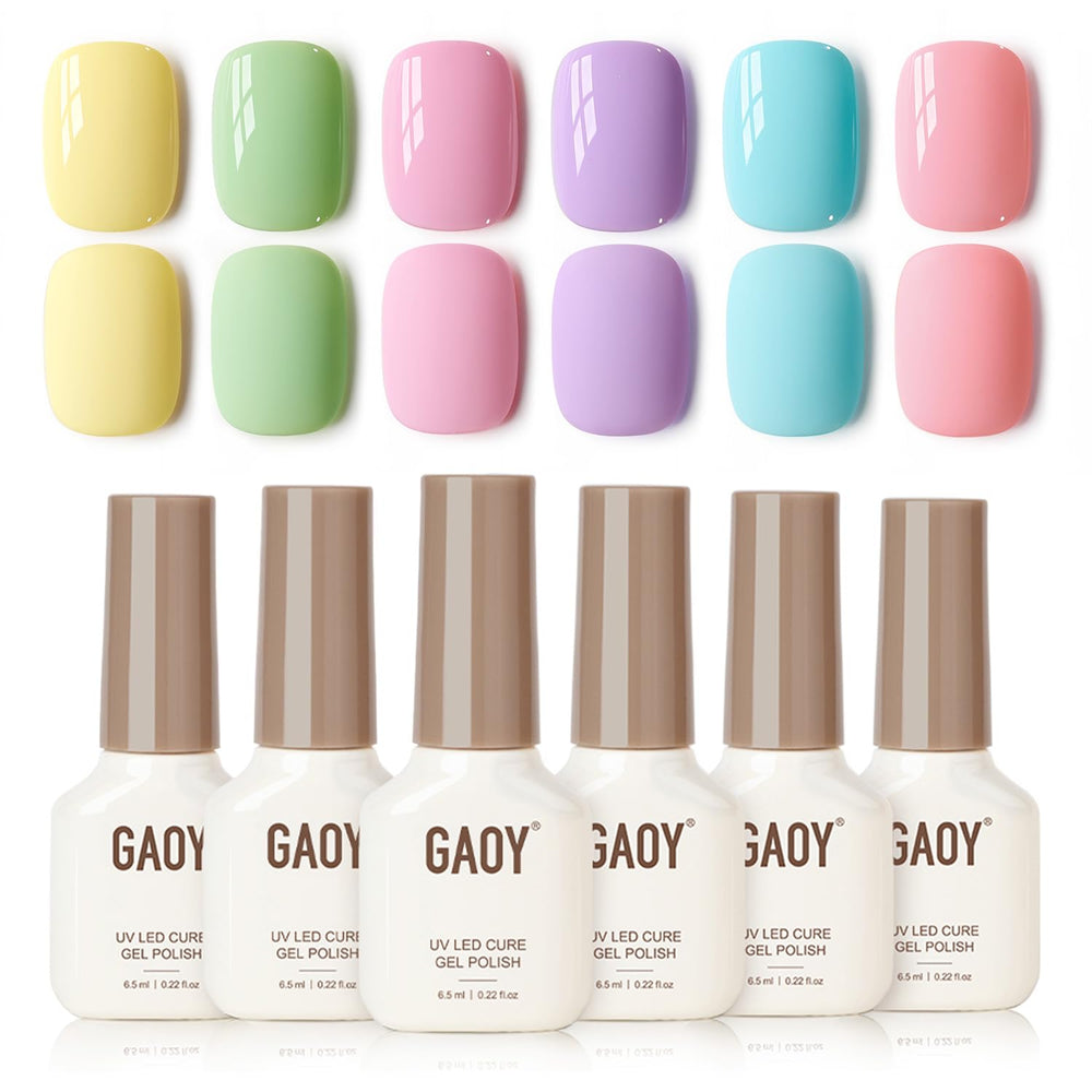 GAOY Pastel Rosa, esmalte de gel para uñas con acabado suave y duradero.