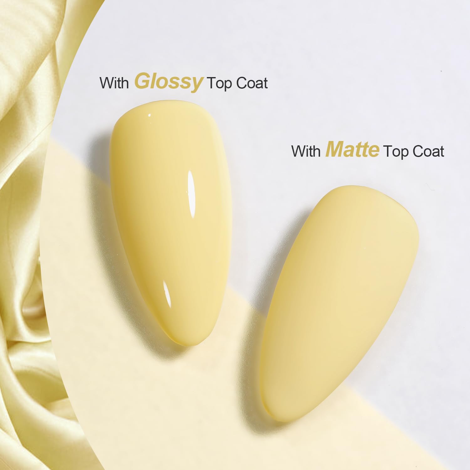 GAOY Pastel Gel enfocando dos capas para manicura uniforme