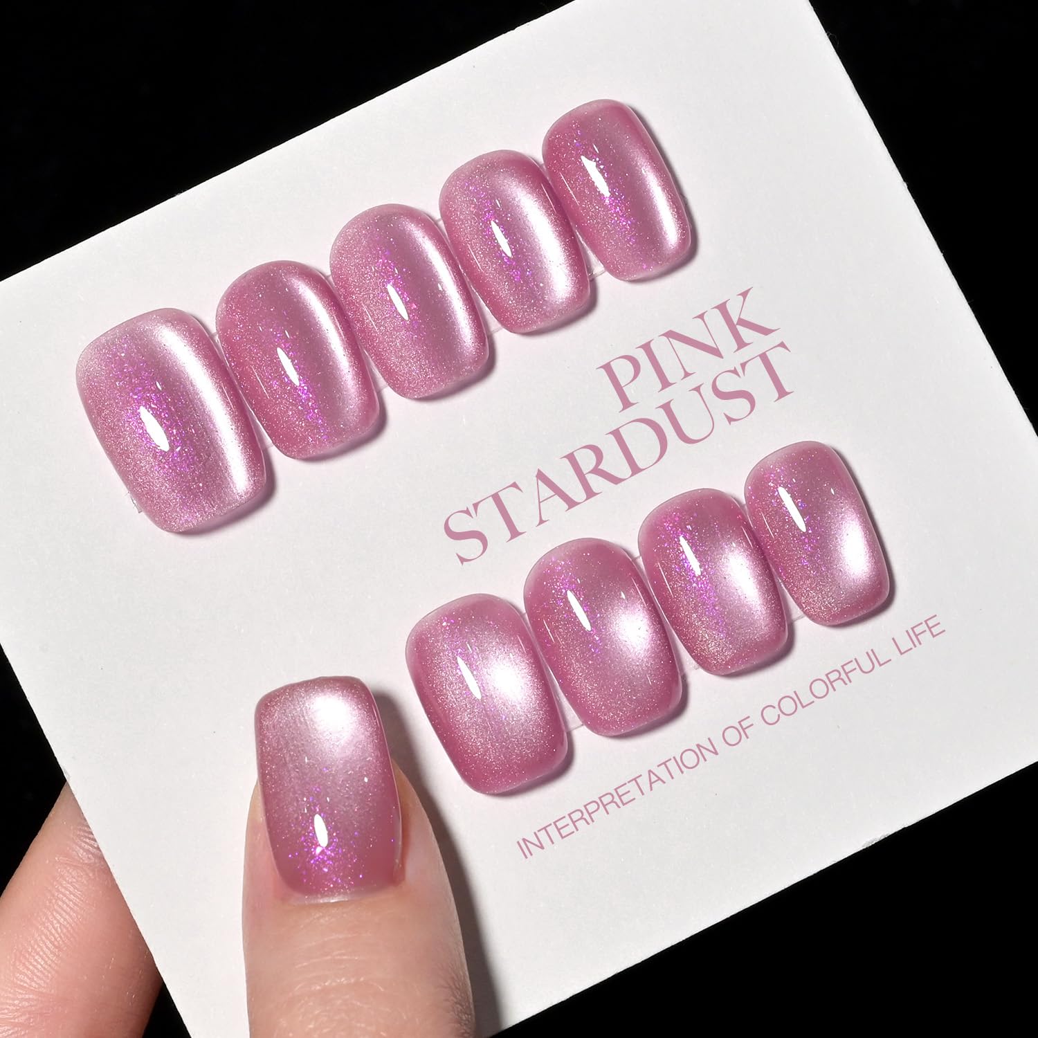 GAOY Pink Cat Eye Gel con imán para crear efectos