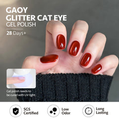 Pintar uñas en casa con efecto ojo de gato, fácil y limpio.