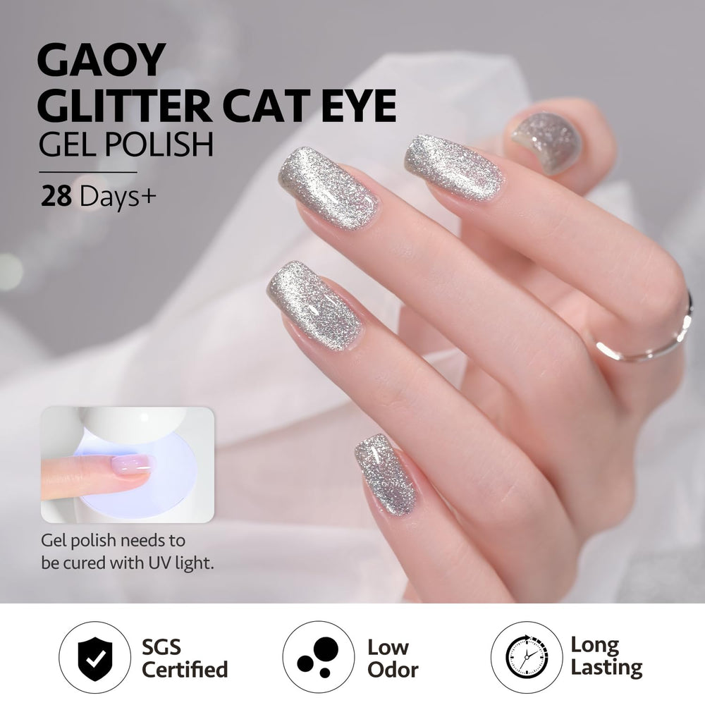 GAOY Platinum: envase de 16 ml con gel e imán incluido para manicura en casa