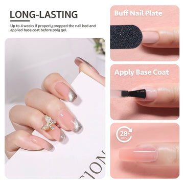 GAOY gel poligel 60 g, sin accesorios incluidos