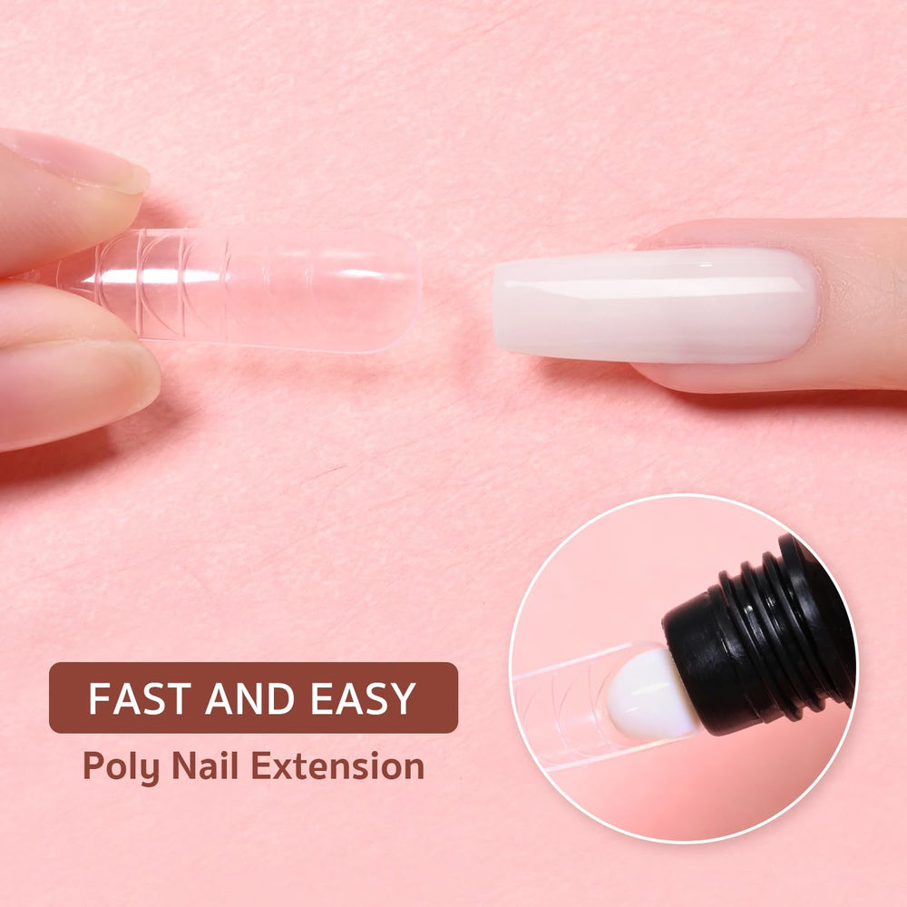 GAOY Poly Gel 60g, aplicación fácil en minutos para uñas limpias y definidas