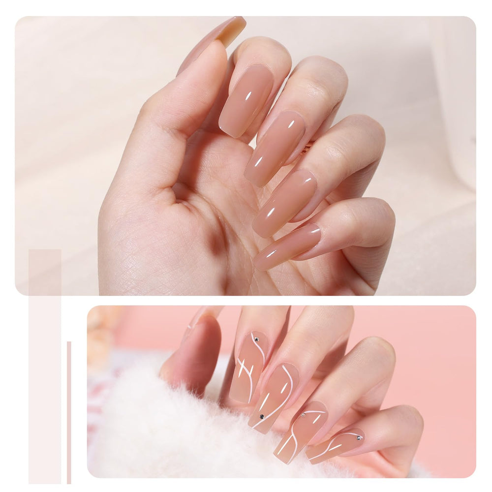 Aplicación rápida de GAOY Poly Gel para extensiones en minutos