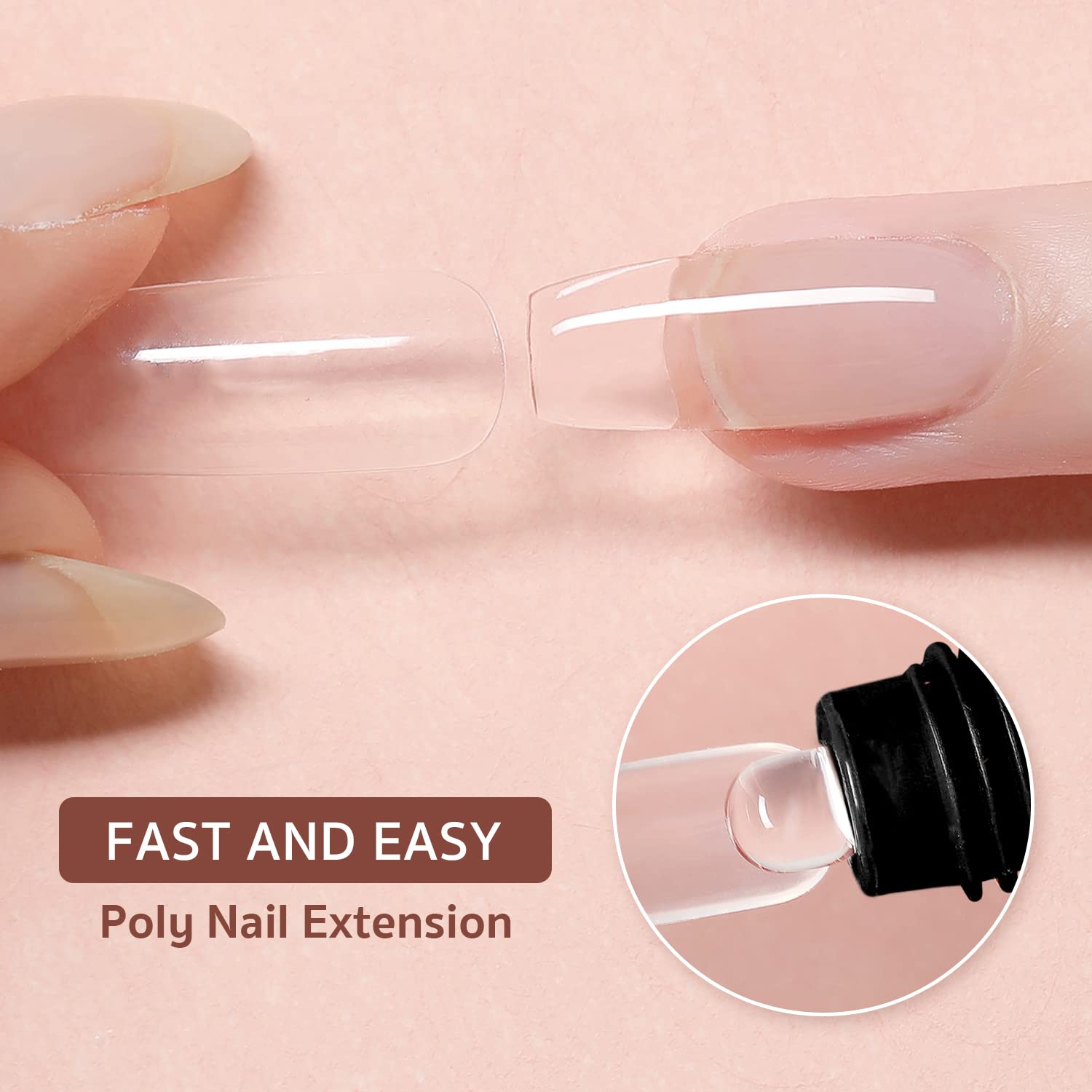 GAOY Poly Gel aplicación rápida en 3 minutos para extensiones