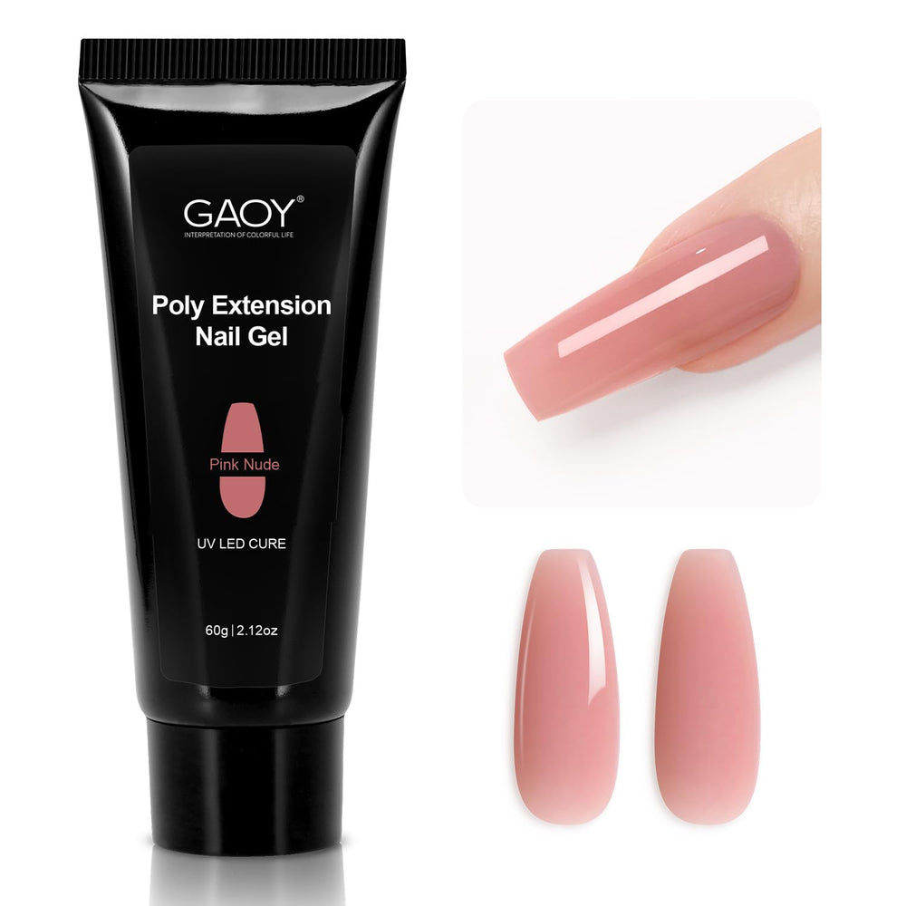 GAOY Poly Gel 60g, envase grande para extensiones de uñas en casa.