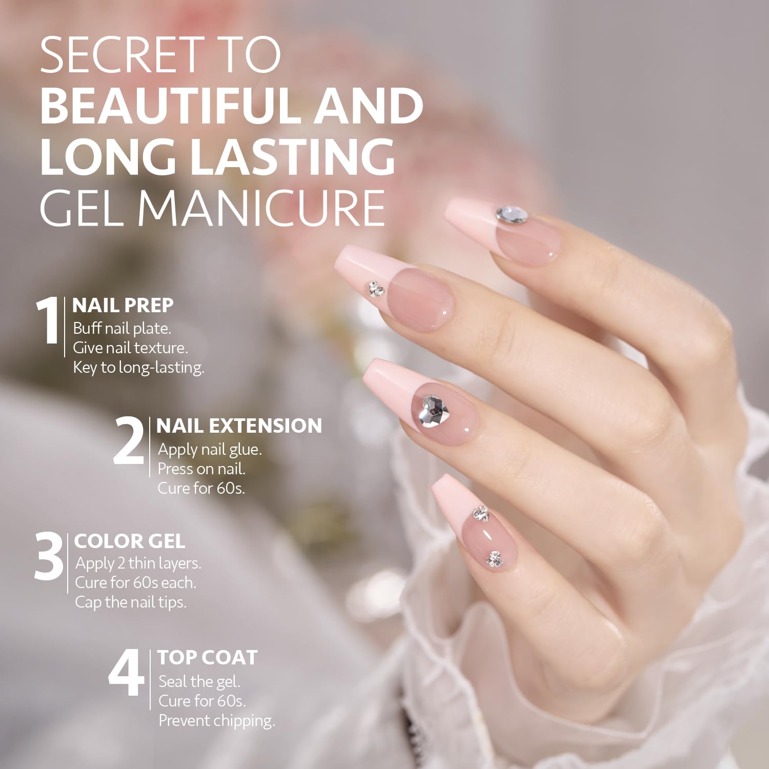 GAOY protección duradera: manicura en gel con duración potencial.