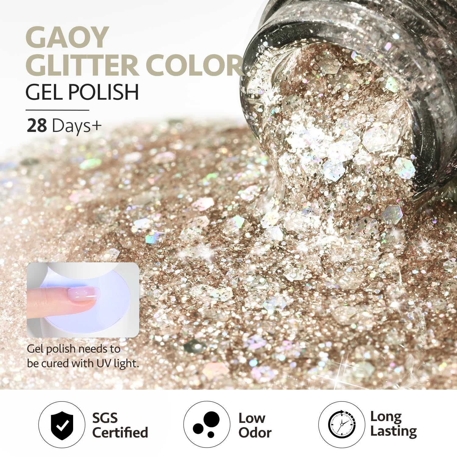 Regalo GAOY para uñas brillantes y elegantes