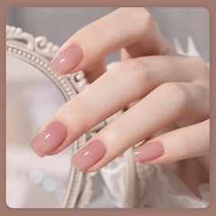 GAOY gel esmalte jelly, colores rosados-marrones para uñas duraderas y brillantes.