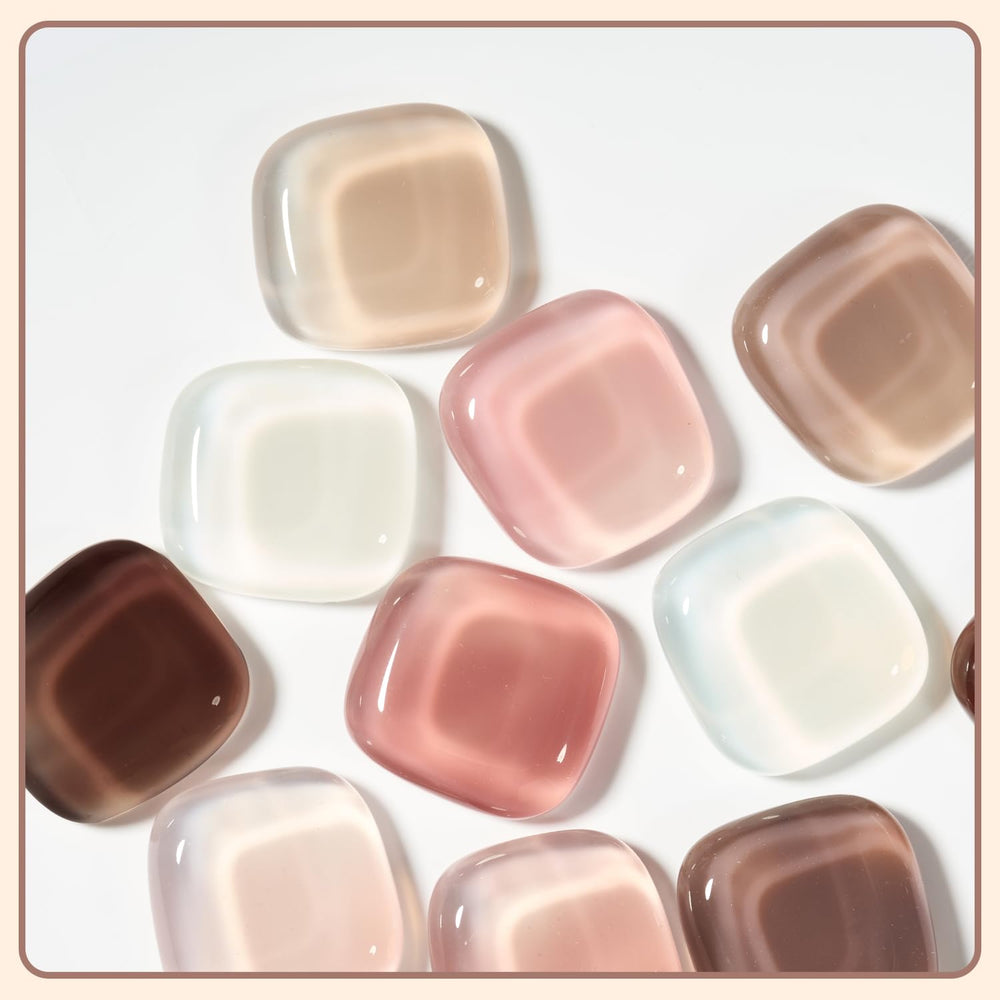 GAOY set de esmaltes gel rosa-marrón, seis tonos para manicura personalizada.